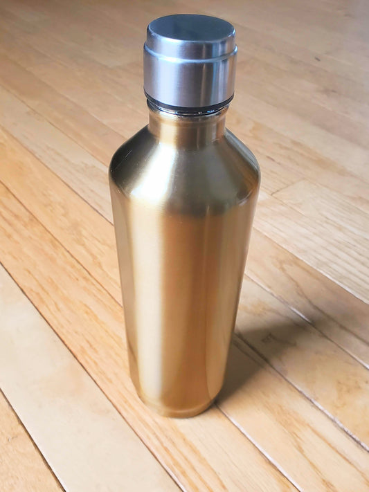 Gold + Silver Stainless Steel Tumbler
