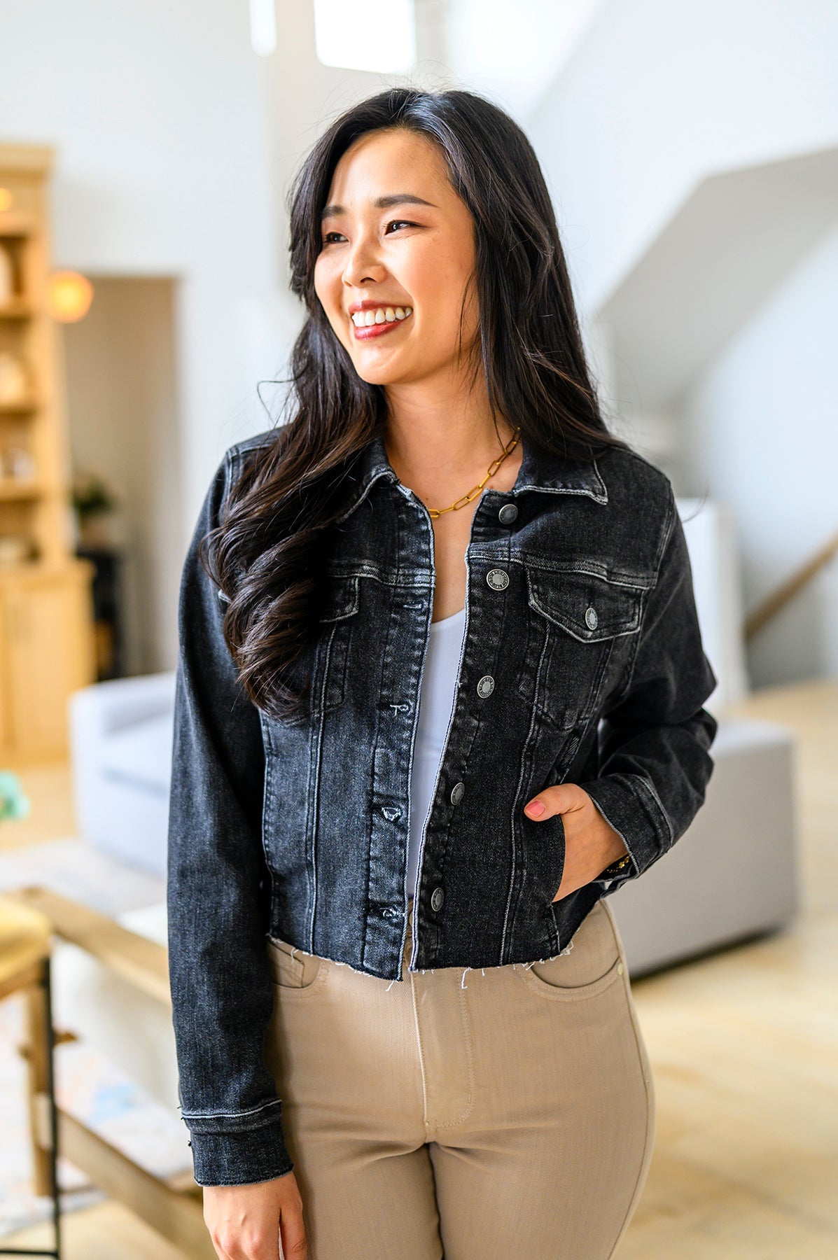 Lavender jean outlet jacket