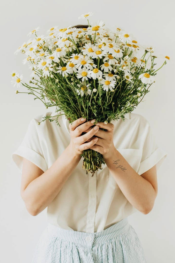 Words For A Season Temporary Tattoo: be still