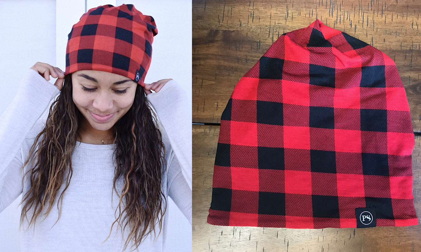 Slouchy Messy Bun Beanie