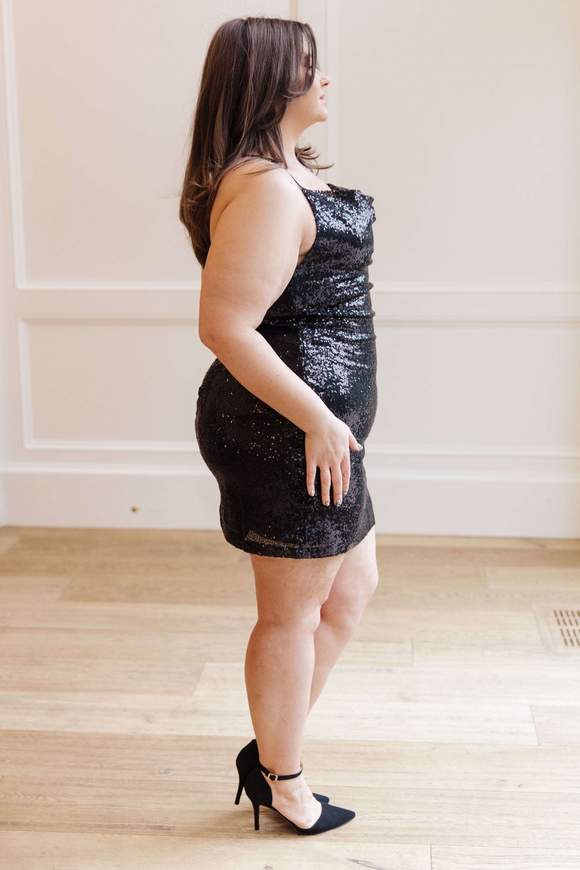 what shoes with black sequin dress Sequins and sneakers