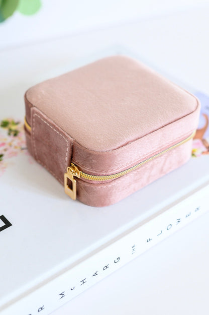 Kept and Carried Velvet Jewlery Box in Mauve