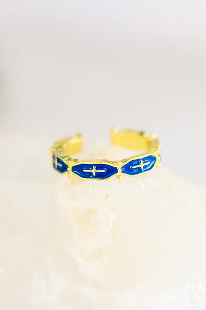 Mariana Hand Crafted Blue Ring