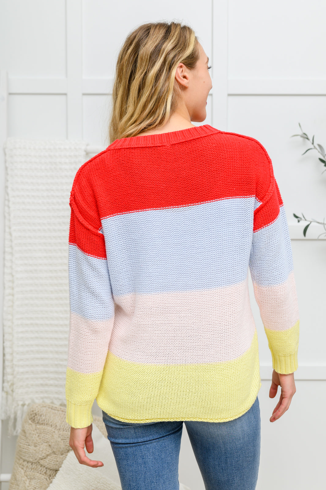 Bright striped sweater hotsell