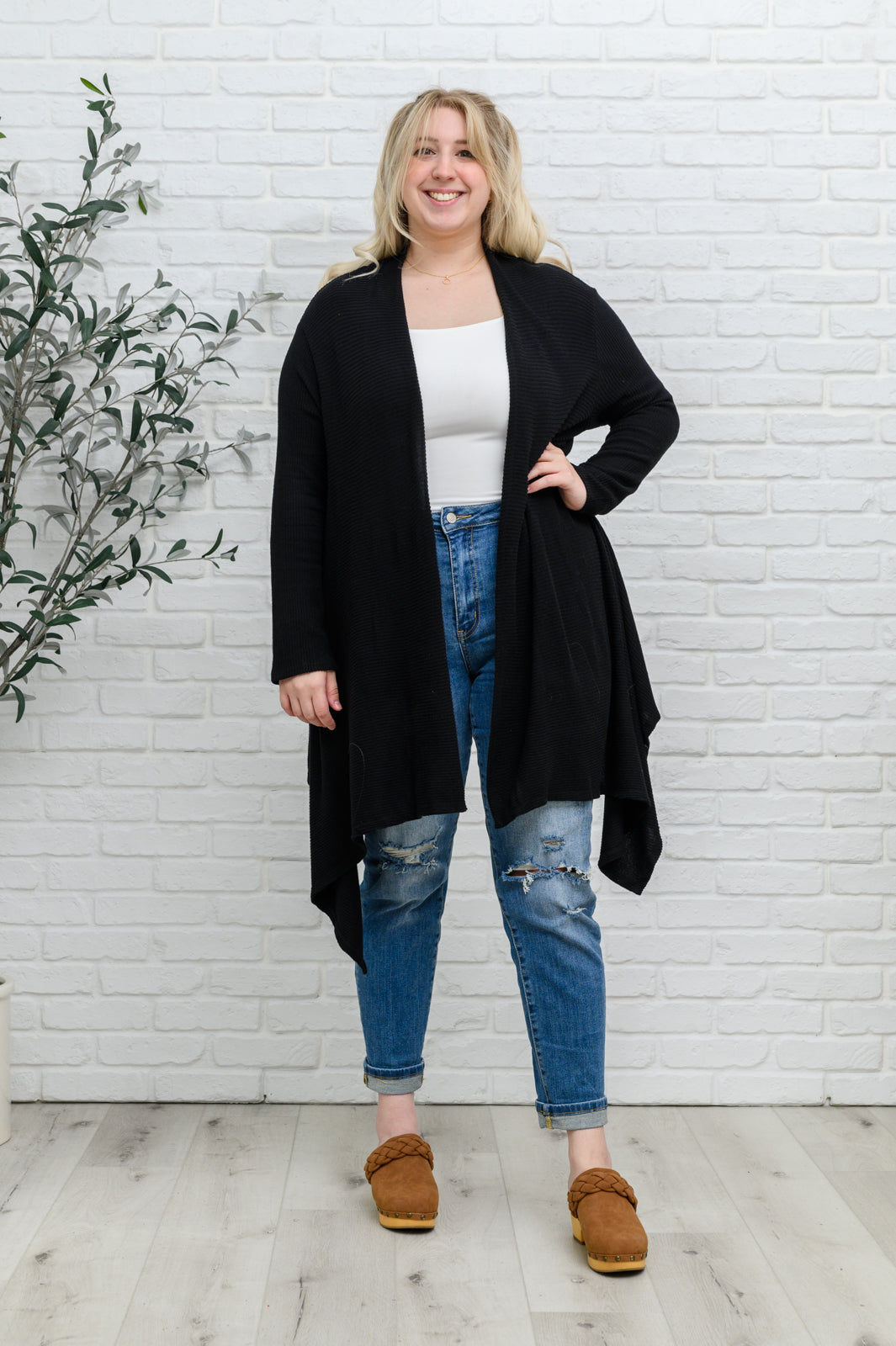 Womens black cardigan outlet with pockets