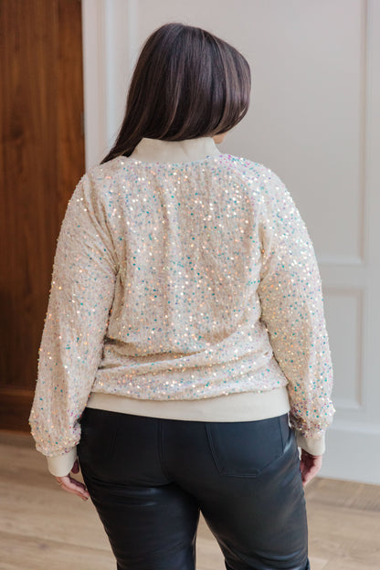 Glitter Bomb Sequin Bomber Jacket