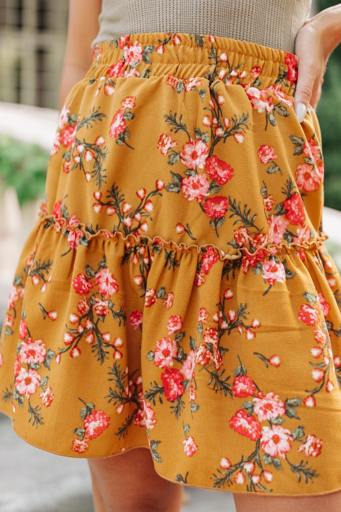 Golden Blooms Skirt