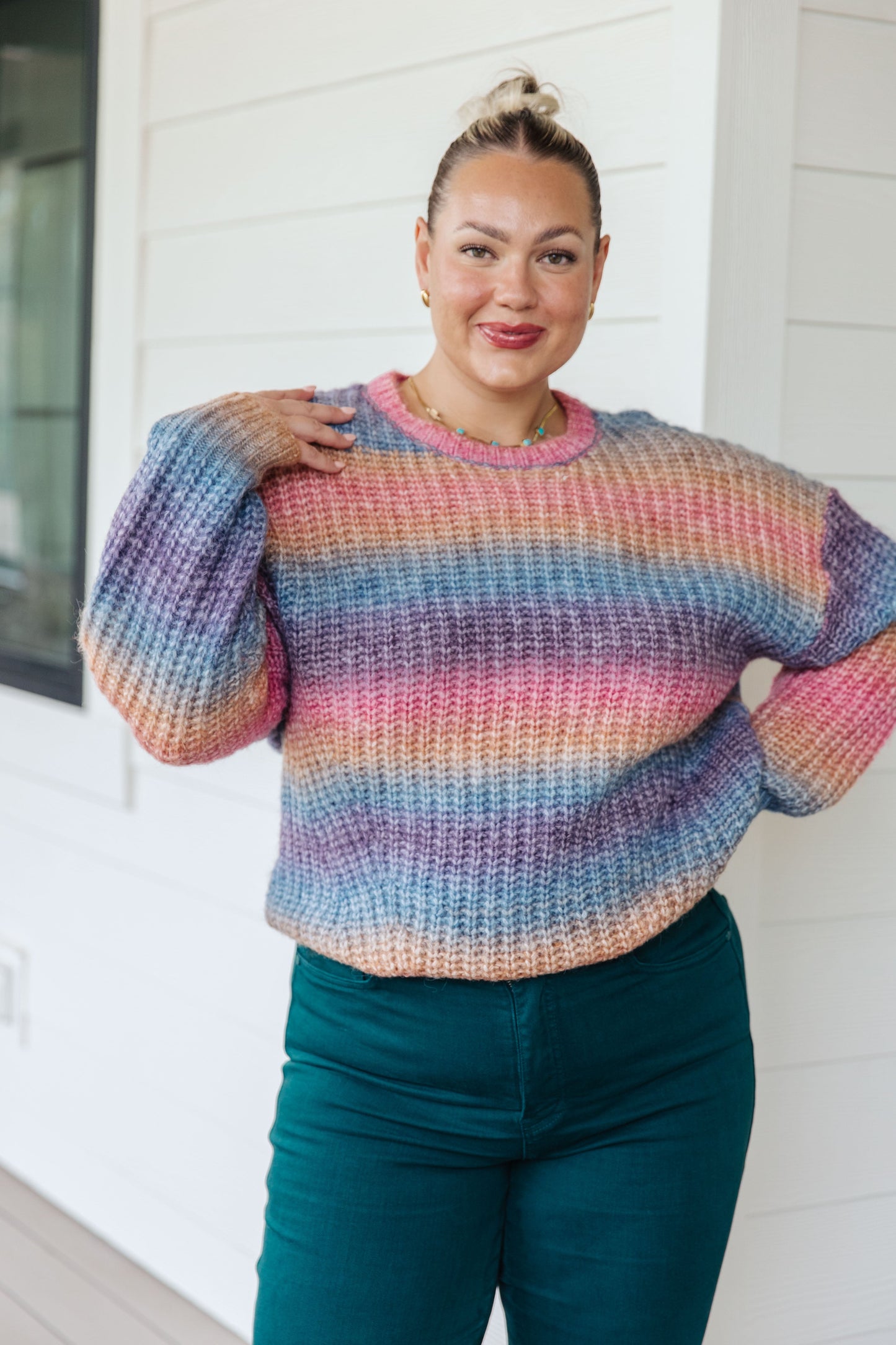 Make Your Own Kind of Music Rainbow Sweater