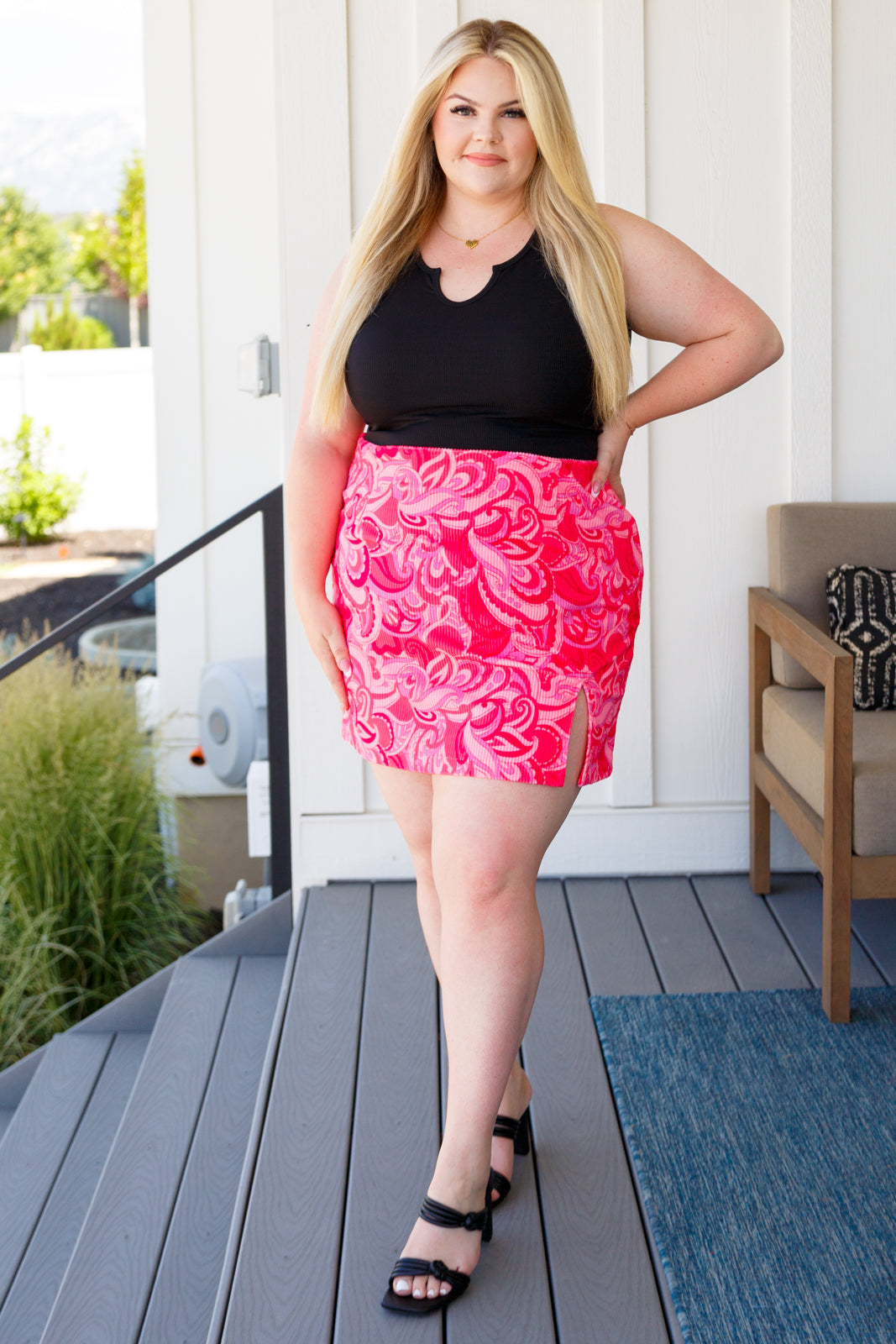 Pink, Paisley, and Perfect Mini Skirt