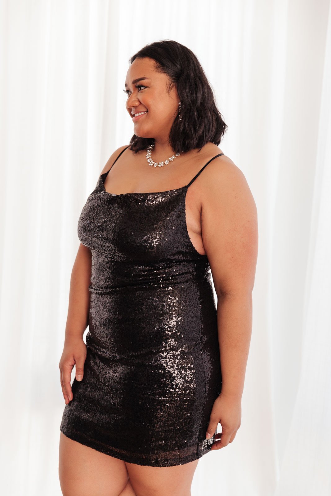 Shining in Sequins Dress in Black Lavender Boutique Shining in Sequins Dress in Black Lavender Boutique